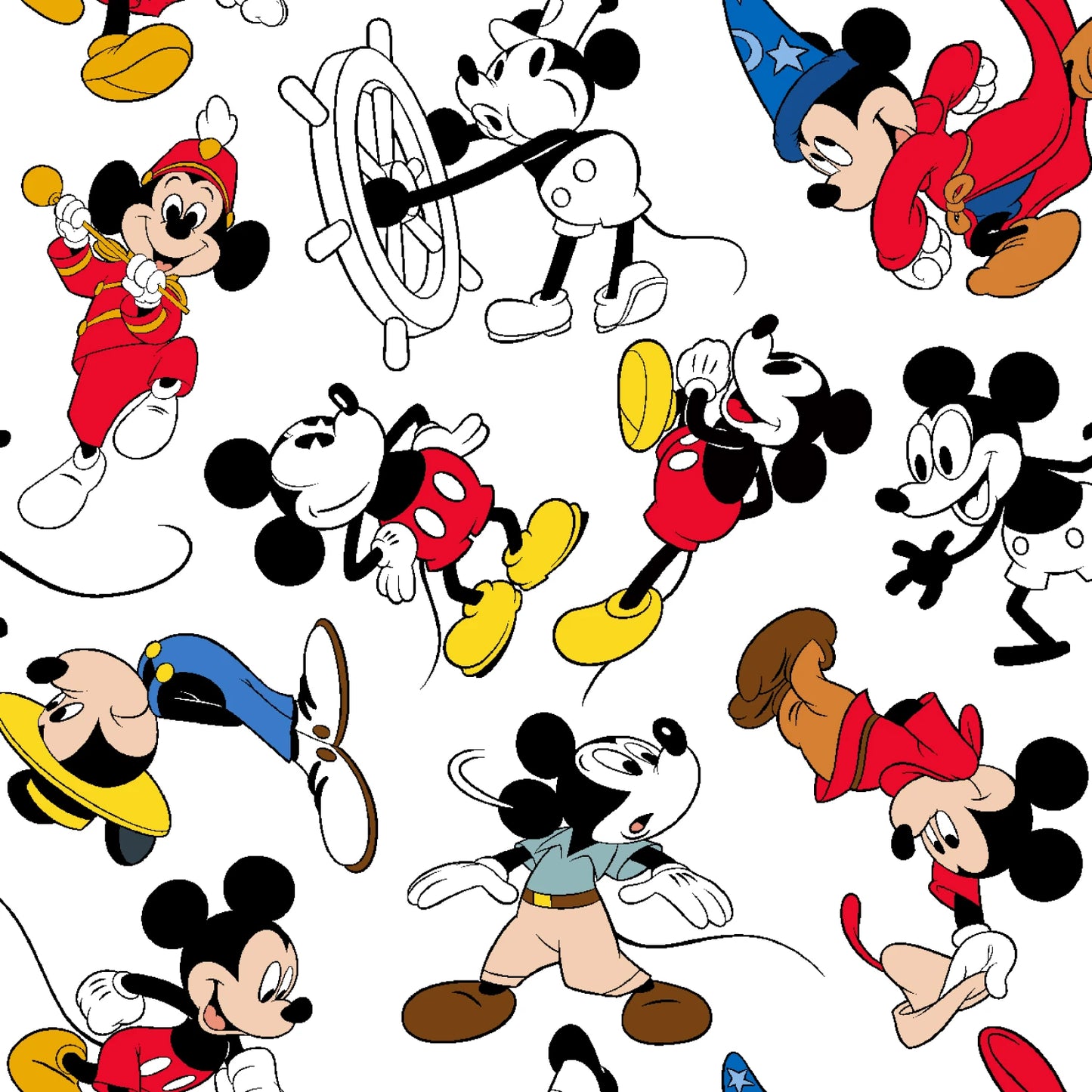 Mickey Mouse Through the Ages - Springs Creative Cotton