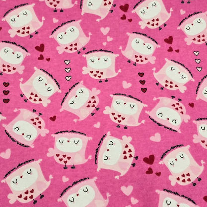 Owls & Hearts - Camelot Flannel