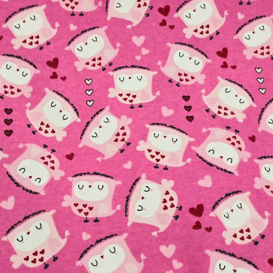 Owls & Hearts - Camelot Flannel