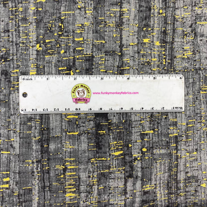 Charcoal Metallic Cork Like Appearance - Windham Fabrics Cotton