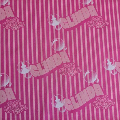 Pink Glinda Stripe Wizard of Oz - Camelot Cotton