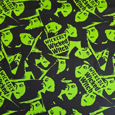 Green Good Witch Bad Witch - Camelot Cotton