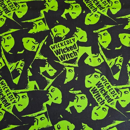 Green Good Witch Bad Witch - Camelot Cotton
