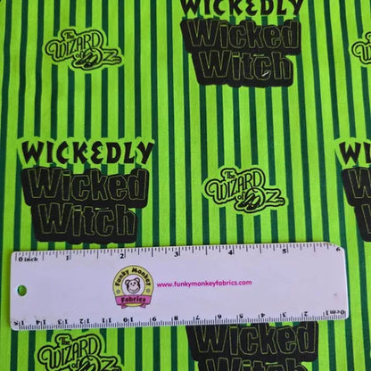 Wickedly Wicked Witch Stripe - Camelot Cotton