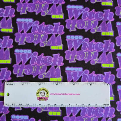 Purple Good Witch Bad Witch - Camelot Cotton
