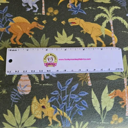 Cretaceous Jungle Dinos Forest - Riley Blake Flannel
