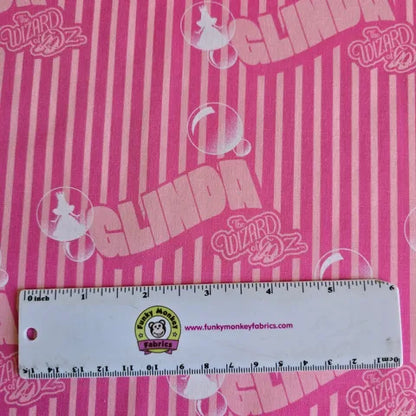 Pink Glinda Stripe Wizard of Oz - Camelot Cotton