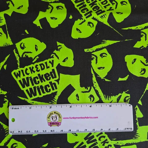 Green Good Witch Bad Witch - Camelot Cotton