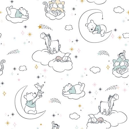 Pooh & Friends White - Springs Creative Cotton