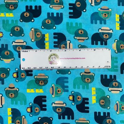 CLEARANCE Lake Campground Critters - Robert Kaufman Cotton