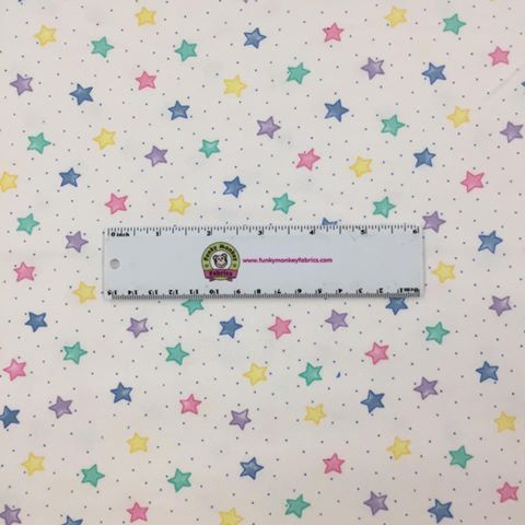 Pastel Stars - AE Nathan Flannel  (3128X-124)