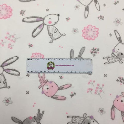 Bunny Hop Blush - Shannon Fabrics Minky