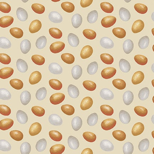 CLEARANCE Tossed Eggs - Studio E Cotton