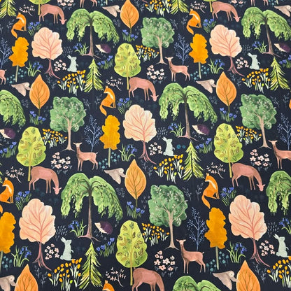 Midnight Floral Forest - Dear Stella Cotton