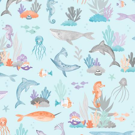 Underwater Whimsy - Wilmington Prints Cotton