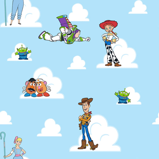 Toy Story Characters in the Clouds - Springs Creative Cotton