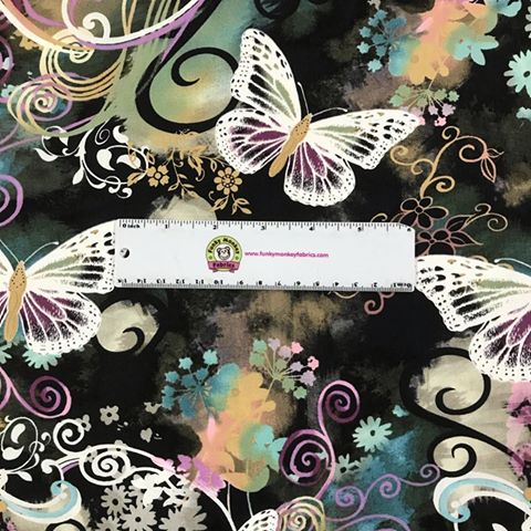 Filigree Flutter - Michael Miller Cotton