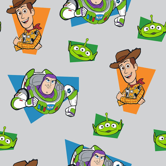 Toy Story Characters on Grey - Springs Creative Fleece