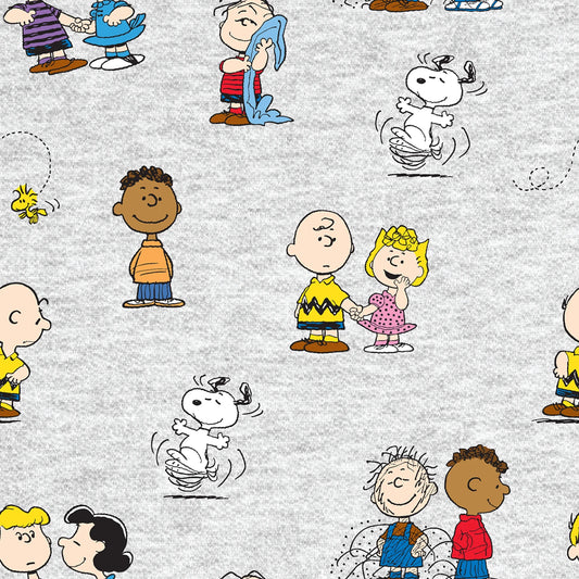 Peanuts Gang Grey - Springs Creative Cotton