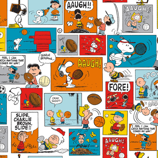 Peanuts Sports Comic - Springs Creative Cotton