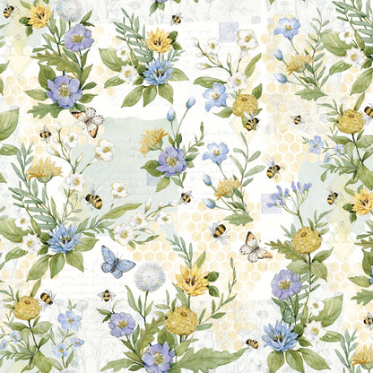 Sweet as Can Bee Floral - Springs Creative Cotton