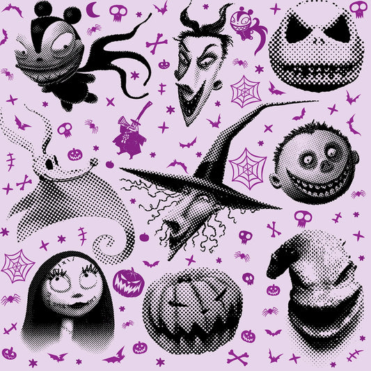 Nightmare before Christmas on Purple - Springs Creative Cotton