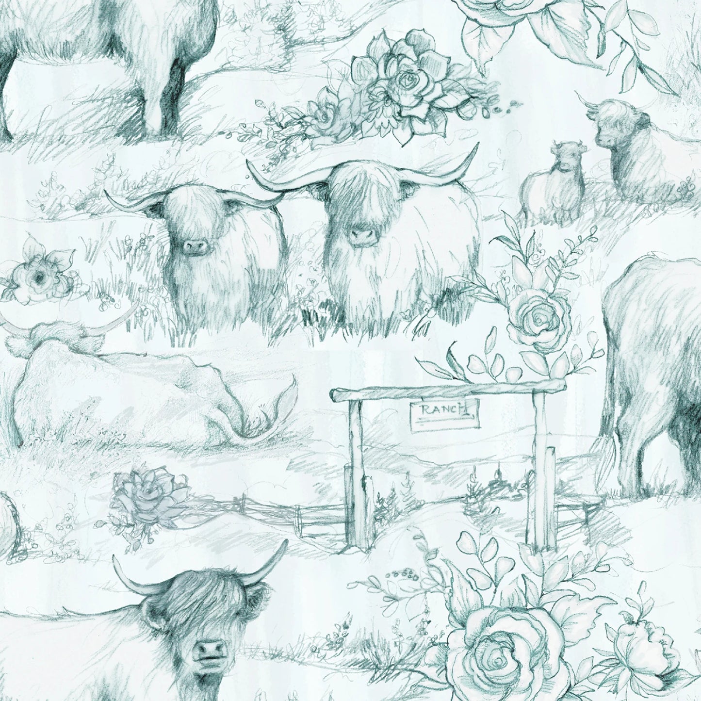 Highland Ranch Toile - Springs Creative Cotton