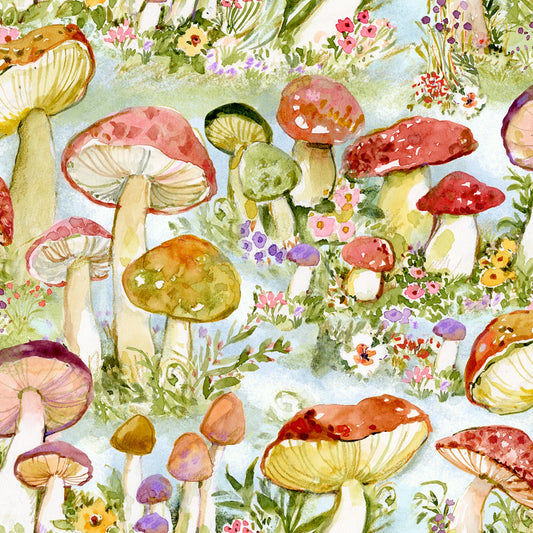Mushrooms Packed - Springs Creative Cotton