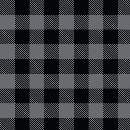 Grey/Black Plaid - Camelot Fleece (8331V-05)