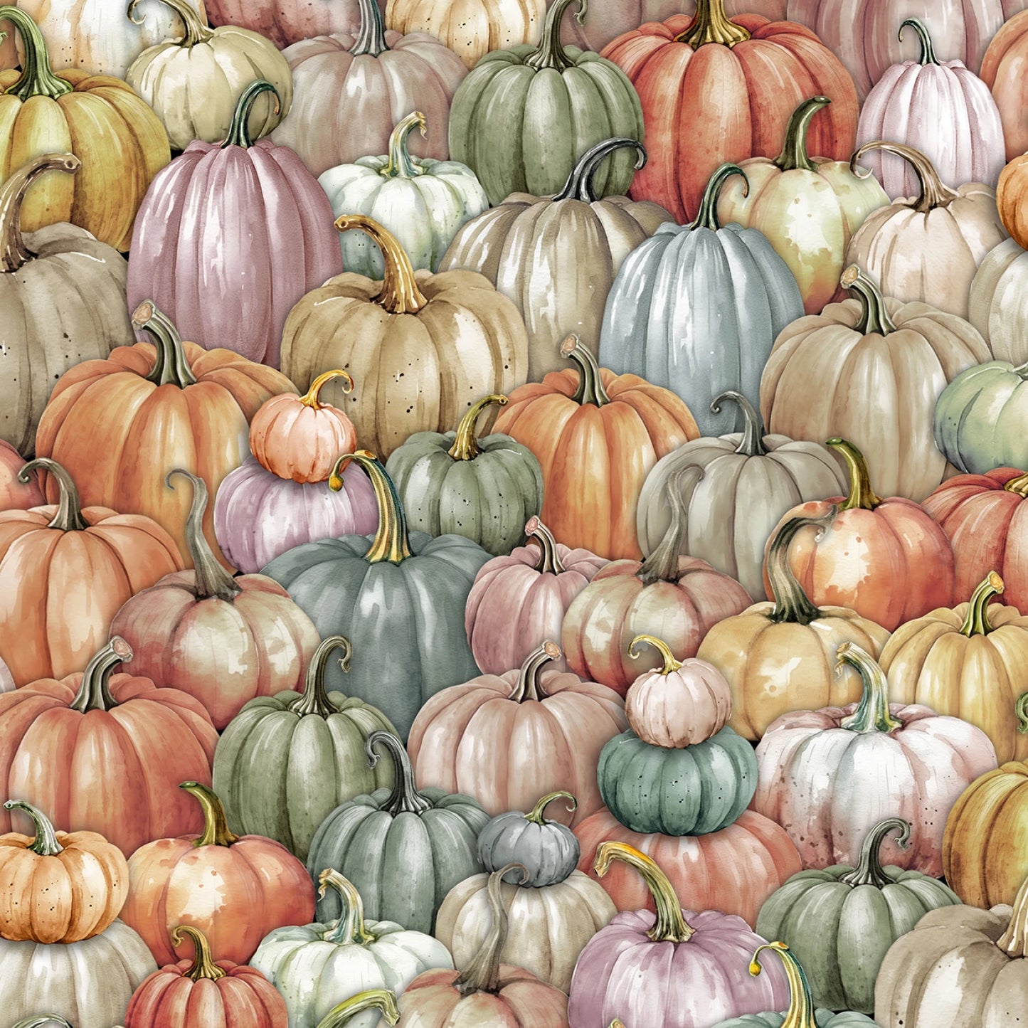 Citrus Pumpkin Patch - Studio E Cotton
