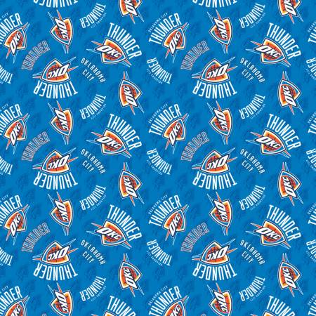 NBA Oklahoma City Thunder Cotton - Camelot Cotton - 1/2 yard (83OKC0002)