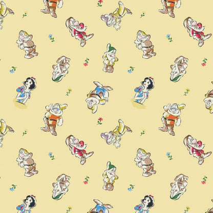 CLEARANCE Yellow Cast Toss Snow White - Camelot Cotton