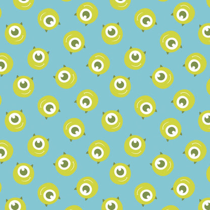 CLEARANCE Mike Wazowski Aqua - Camelot Cotton