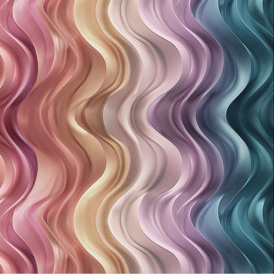Colourful Waves - Another Dimension - Studio E Cotton