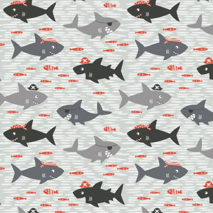 CLEARANCE Grey Sharks are Jawsome - Camelot Flannel