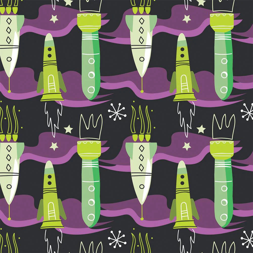 CLEARANCE Aim for the Moon Purple - Camelot Flannel