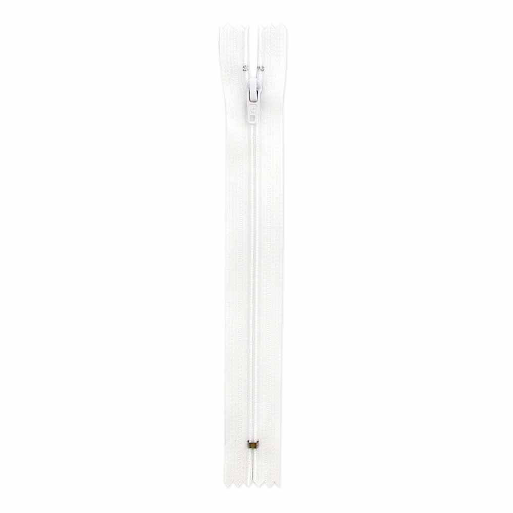 17.75cm/7in Zipper - White