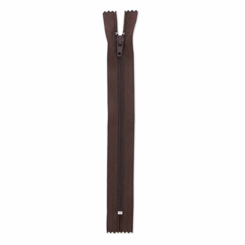 17.75cm/7in Zipper - Brown