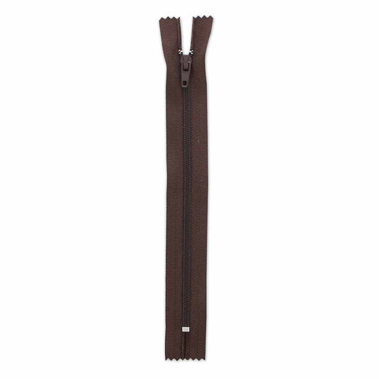 17.75cm/7in Zipper - Brown