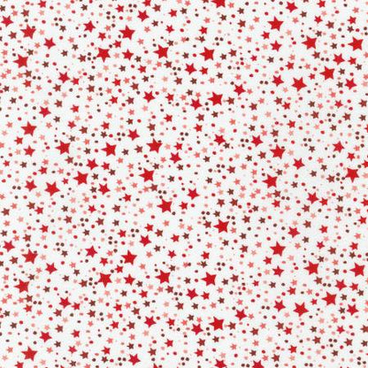 Stars Red Dr. Seuss - Robert Kaufman Cotton (ADE202823)