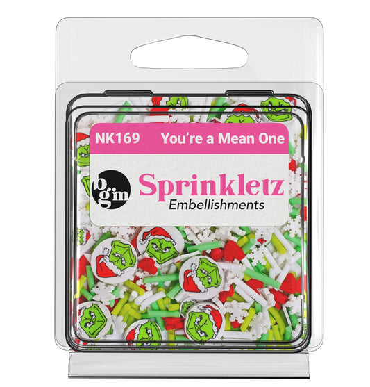 Green Your a Mean One - Sprinkletz Embellishments