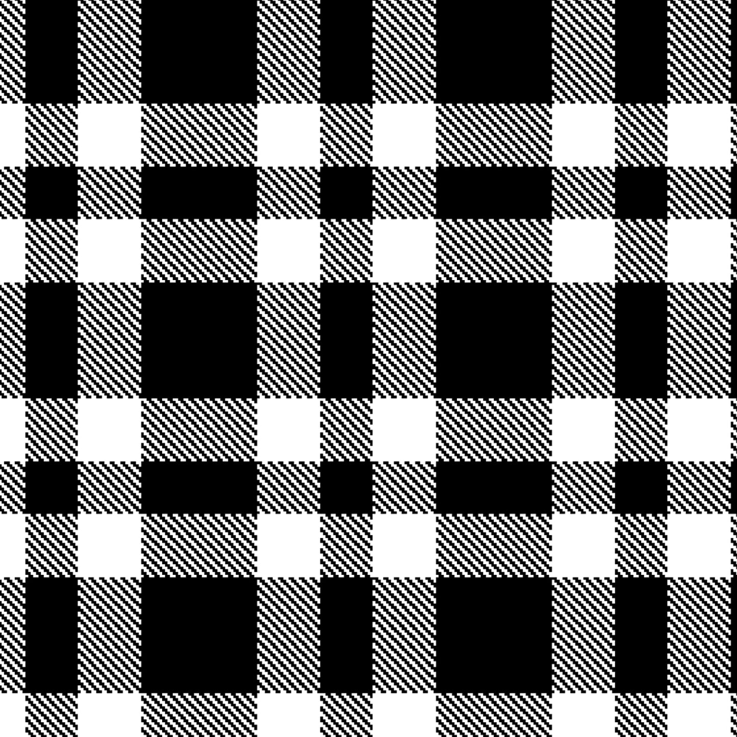 Black Buffalo Check - Blank Cotton