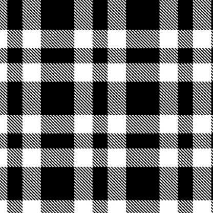 Black Buffalo Check - Blank Cotton