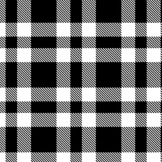 Black Buffalo Check - Blank Cotton