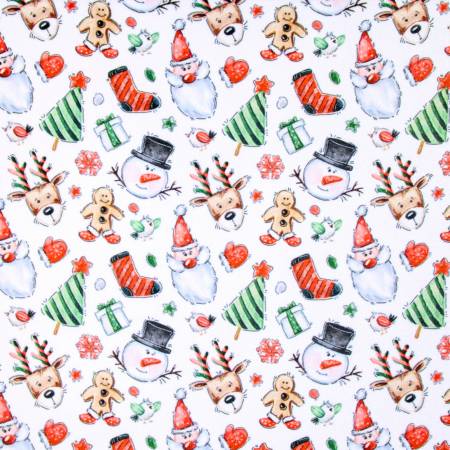 CLEARANCE Santas Double Sided Cloud Cuddle - Shannon Fabrics Cuddle Minky