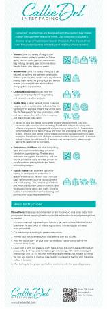 CD102F - Callie Del Fusible Fleece (CD102F)