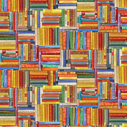 Sewing Library Books - Timeless Treasures Cotton