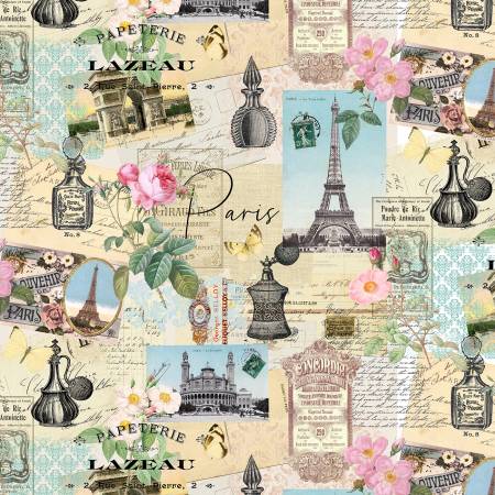 Belle Fleur Paris - Timeless Treasures Cotton