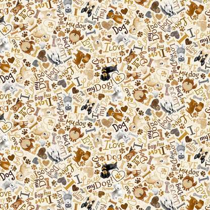 I love my dog cotton