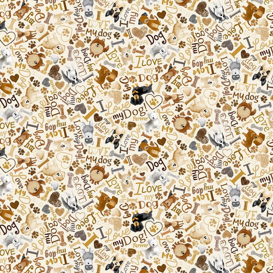 I love my dog cotton